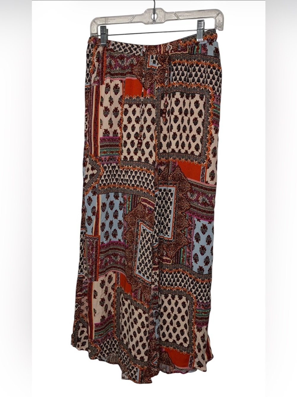 Christian Siriano palazzo pants in a patchwork floral wide-leg Sz‎ S